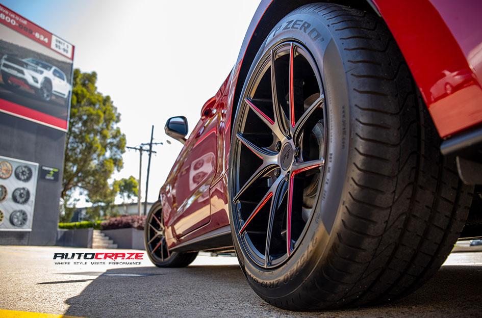 FORD MUSTANG TARGA BLACK MACHINED FACE